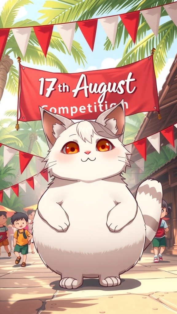 Mimi Si Kucing Gendut Ikut Lomba 17 Agustus