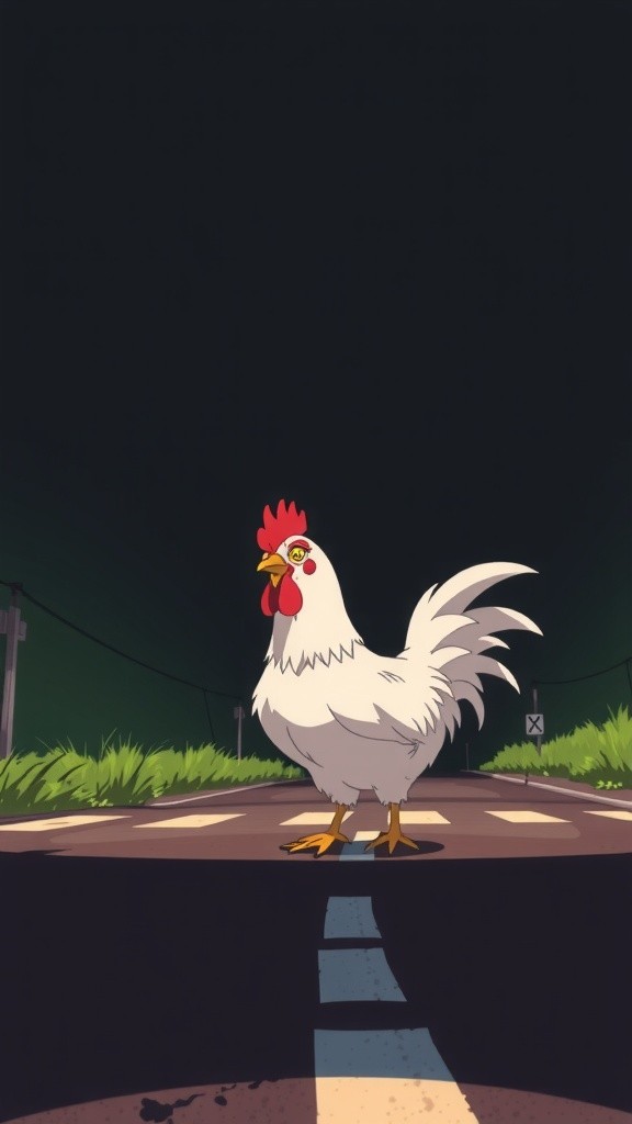 Ayam dan Kisahnya Nyebrang Jalan!