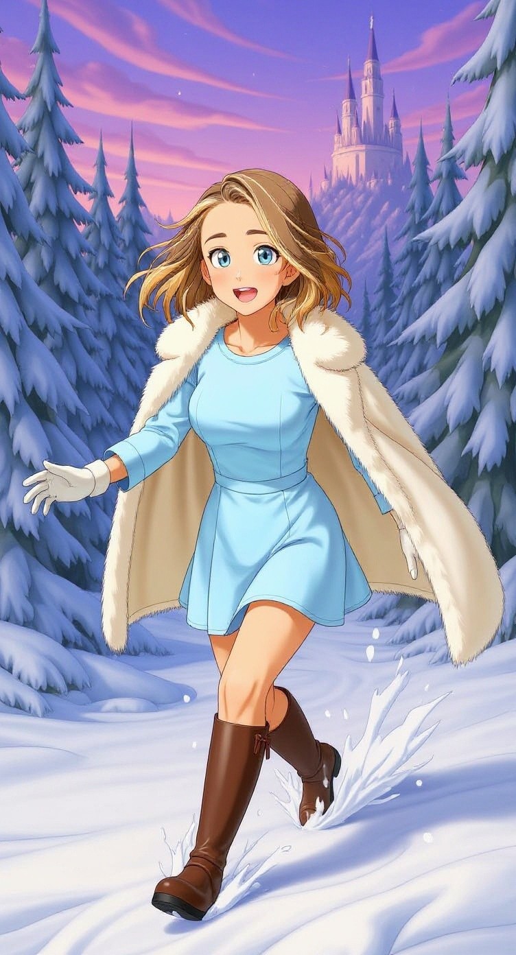 Aiko's Encounter: A Winter's Invitation