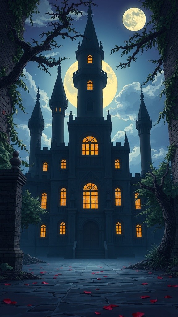 Clash of Shadows: A Battle in the Abandoned Castle