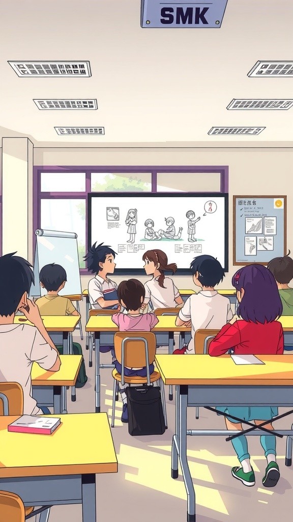 Belajar Animasi dengan AI di Kelas SMK