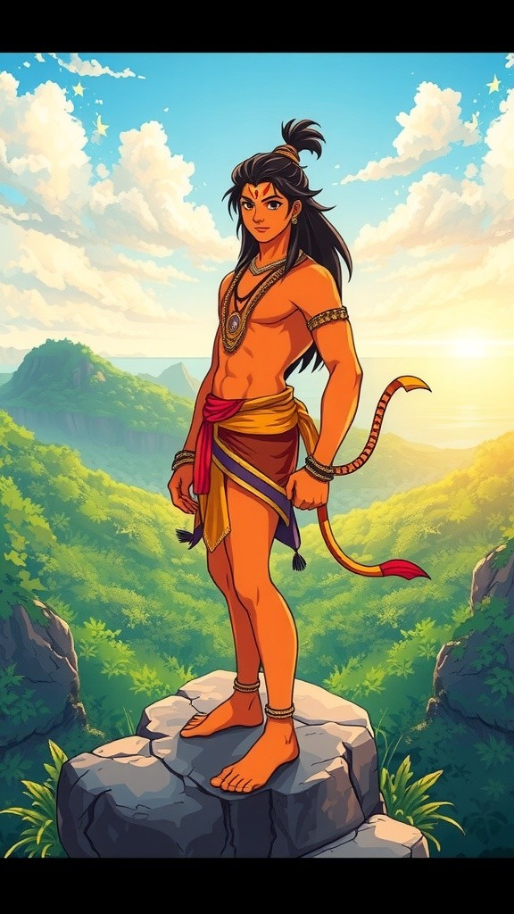 Hanuman's Encounter with Sita in the Ashok Vatika