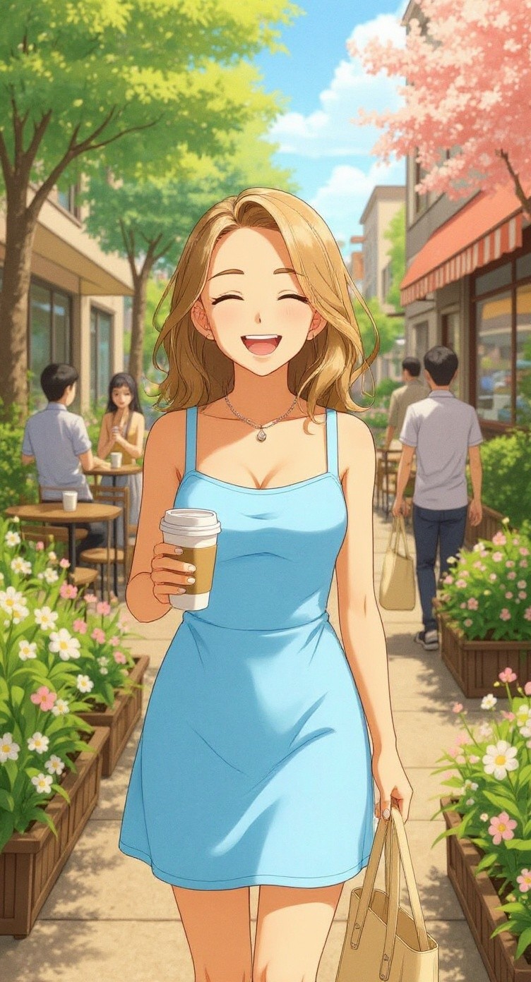Coffee Shop Flirtation Among Friends