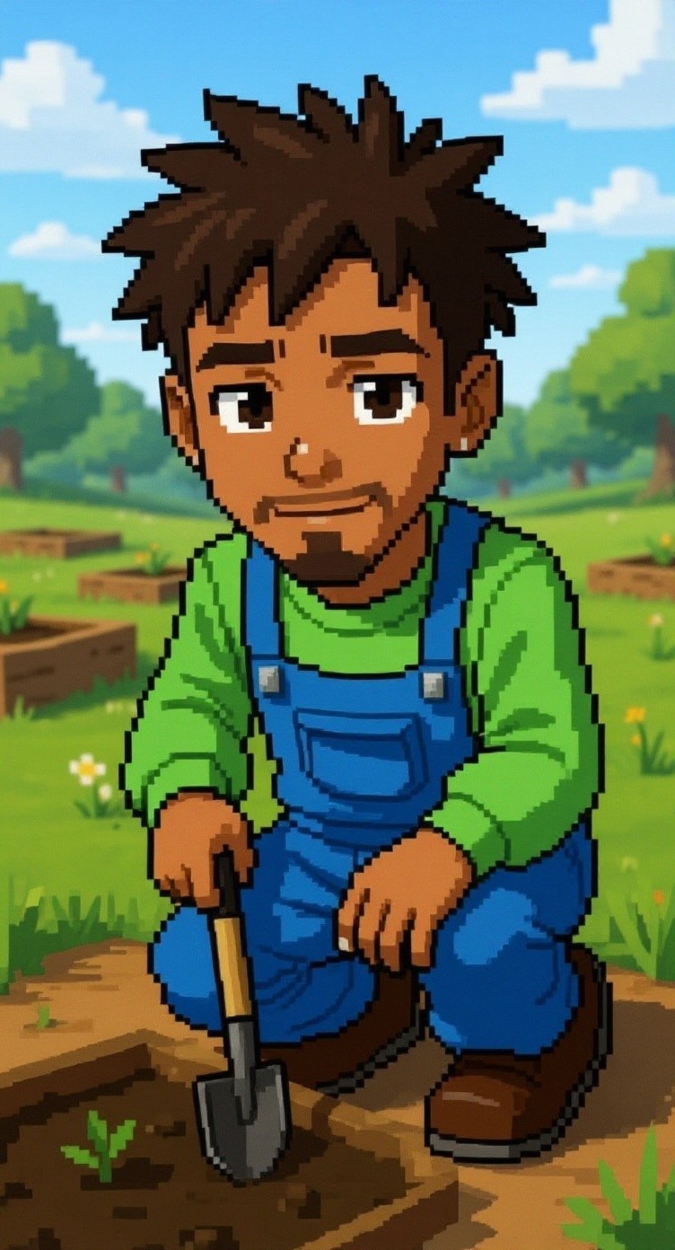 Dreams in Bloom: A Pixel Garden Adventure
