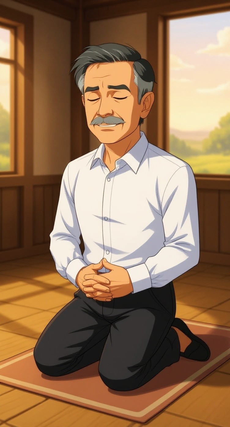 Doa atau Mimpi? Pria Ini Ketiduran di Tempat Ibadah!