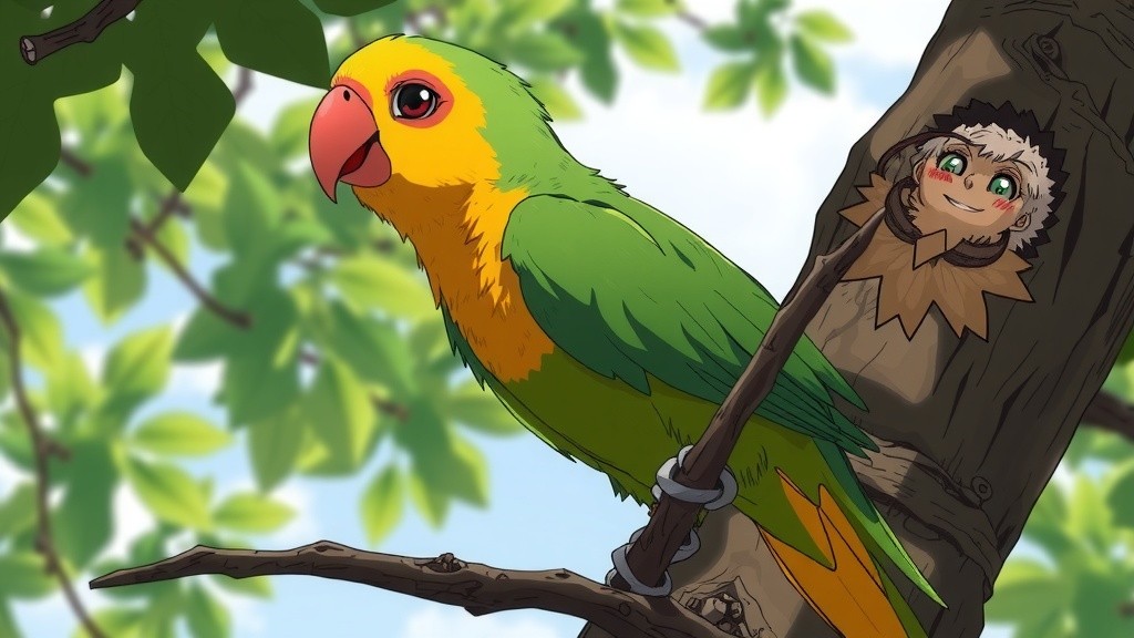 طوطے اور بچوں کی دوستی