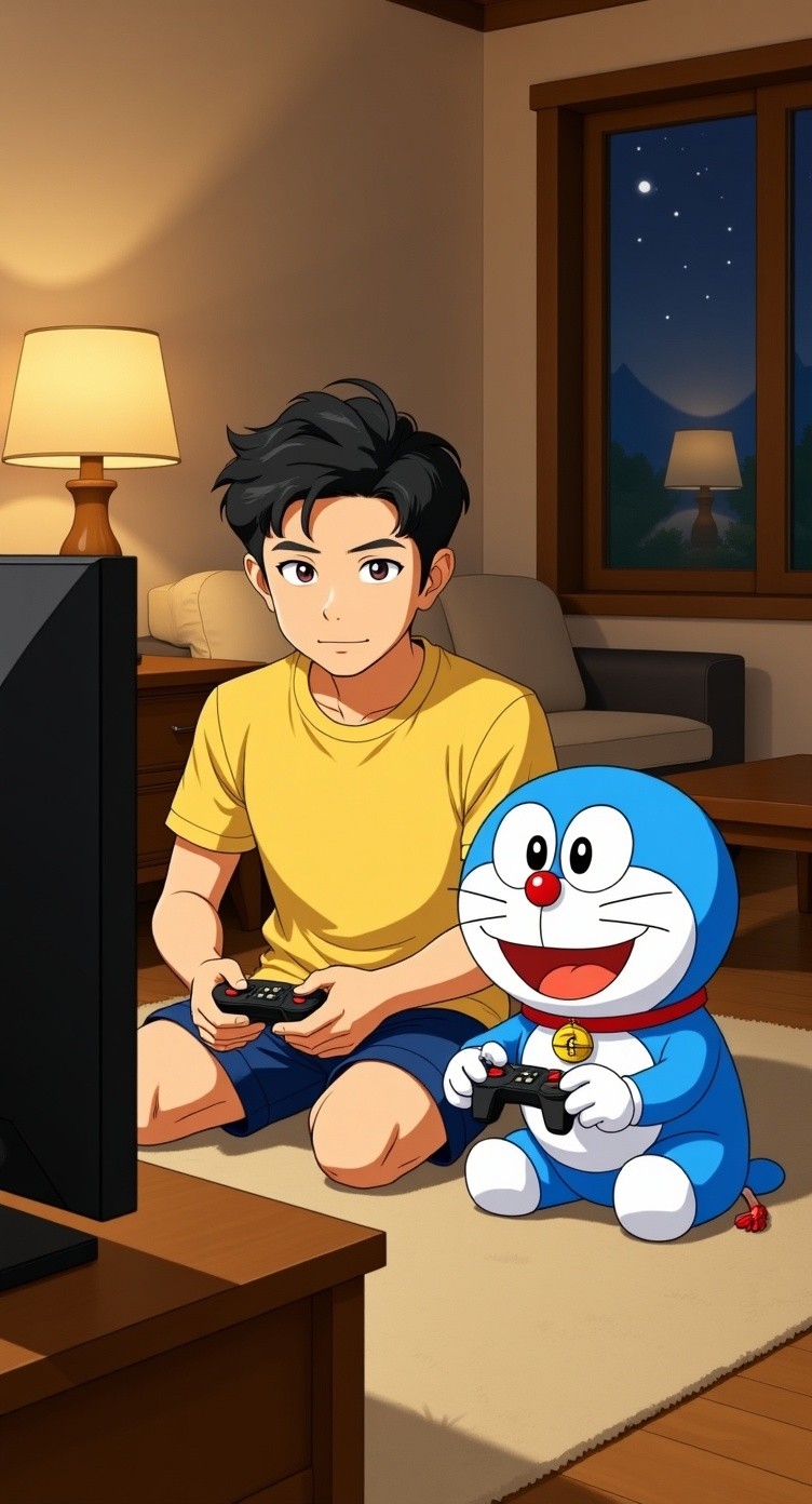 دوریمون کا فری فائر پر Nobita کا مذاق!