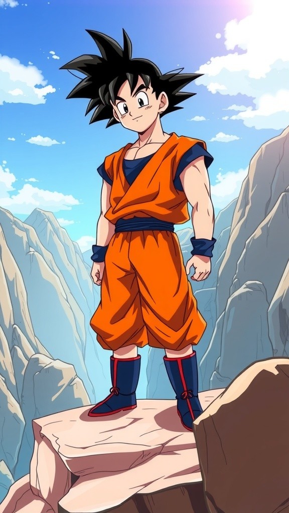 Goku Battles Enemies in Epic Photo