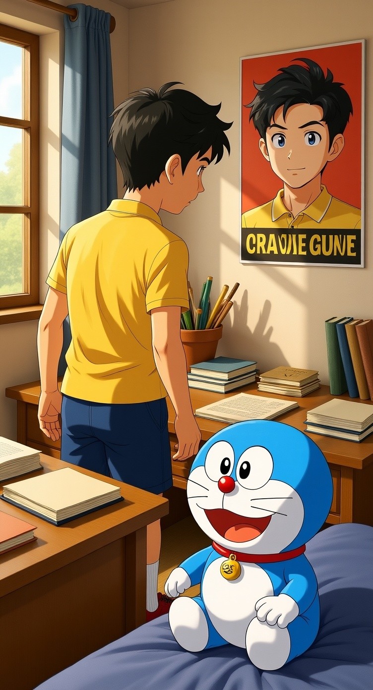 Nobita's Lesson on Homework and Learning
