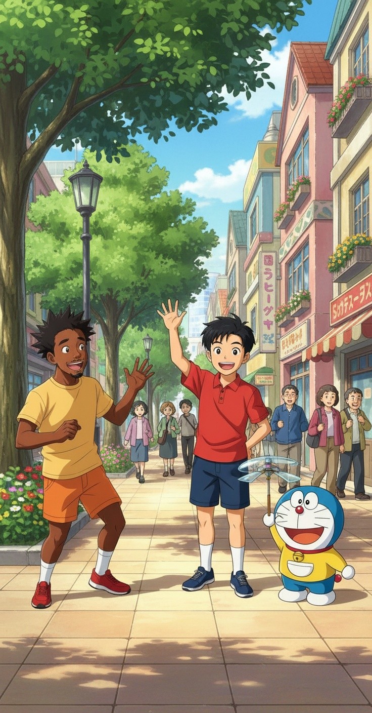 Doraemon, Nobita, and Shinchan: A Hilarious Adventure in the City!
