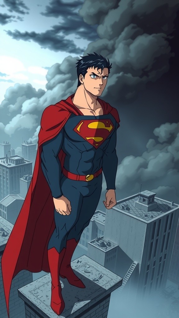 Pertarungan Epik: Superman vs Hulk dalam Gaya Anime!