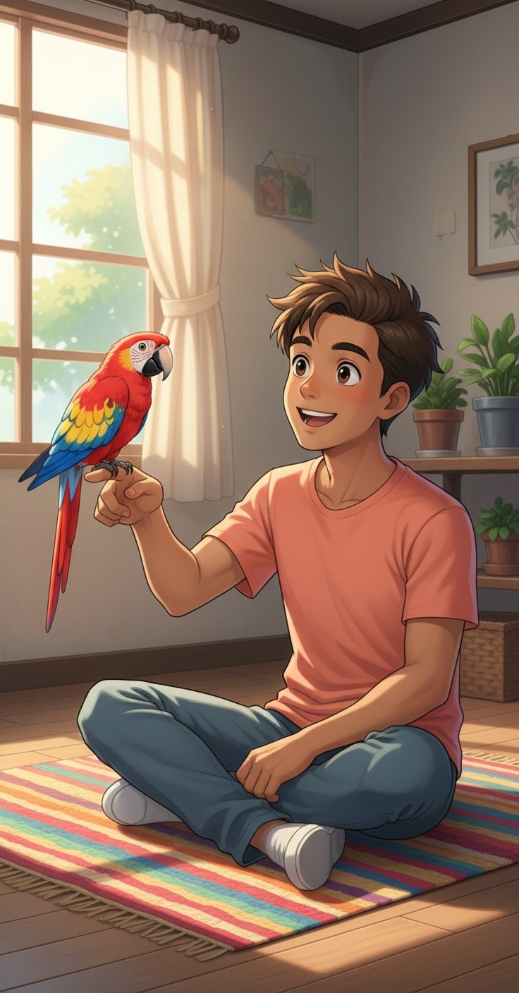 तोते की मजेदार बात!