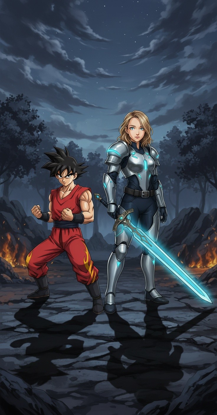 Fight Scene Featuring This Image