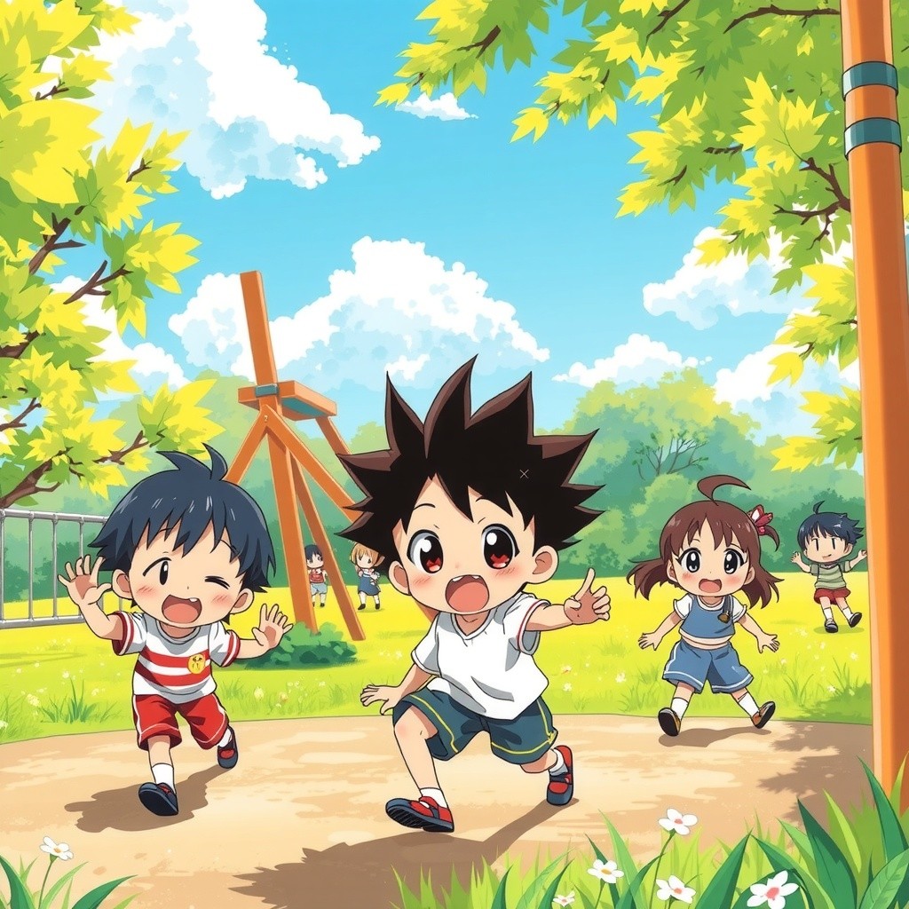 Sharing Joy: A Sunny Playtime Adventure