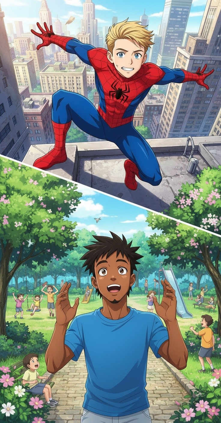 Spiderman Breaks the Boy, Superman Buys Him a Car