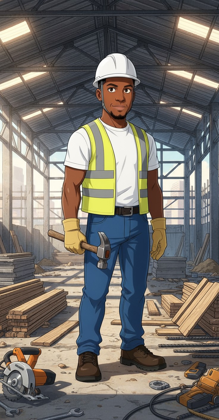 Efficient Loading of Construction Material in a Steel Frame Structure