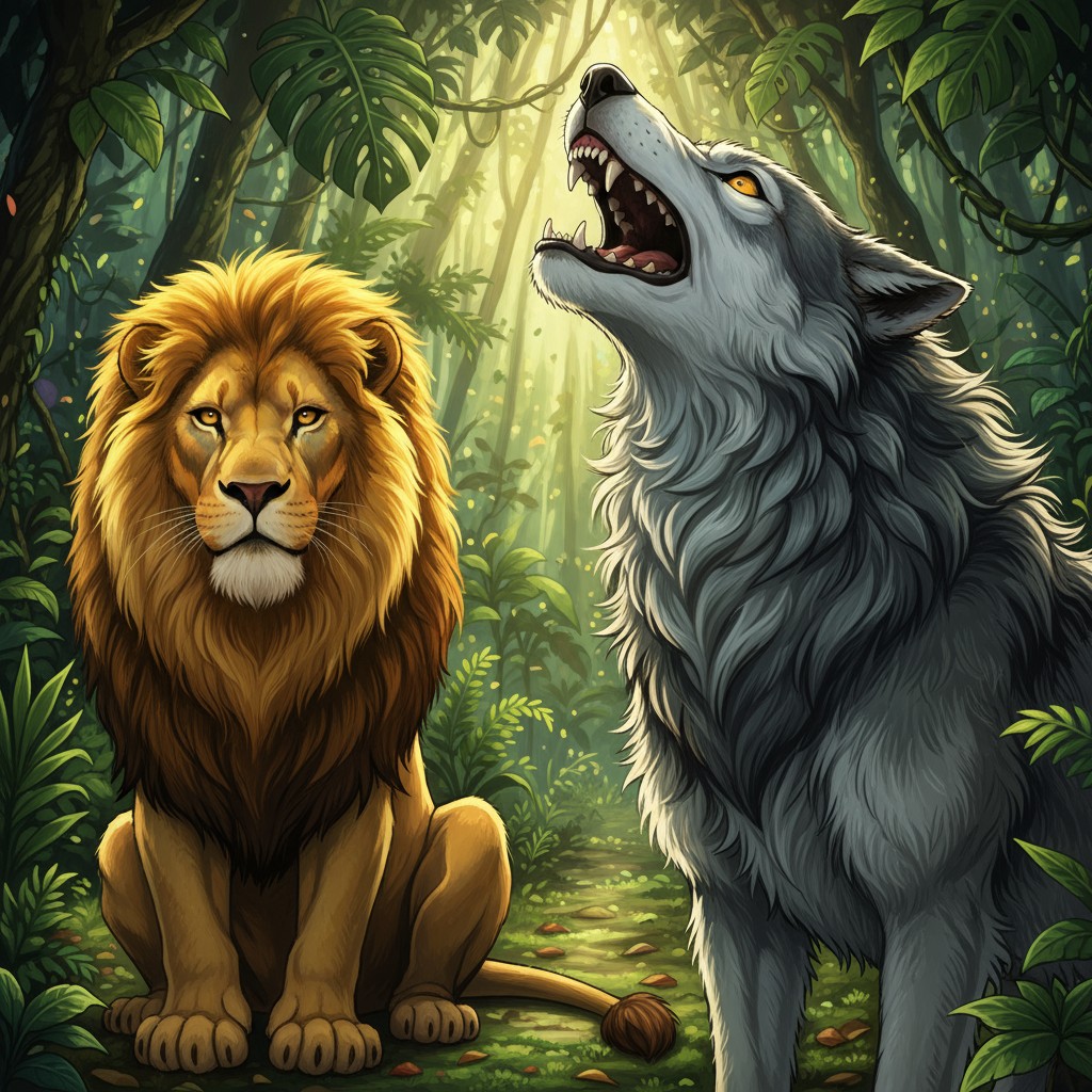 शेर की अडिग रक्षा: जंगल की सुरक्षा