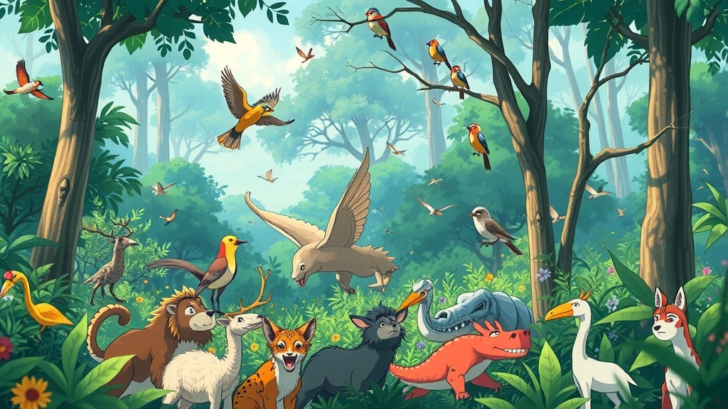 The Lion's Chase: A Jungle Tale