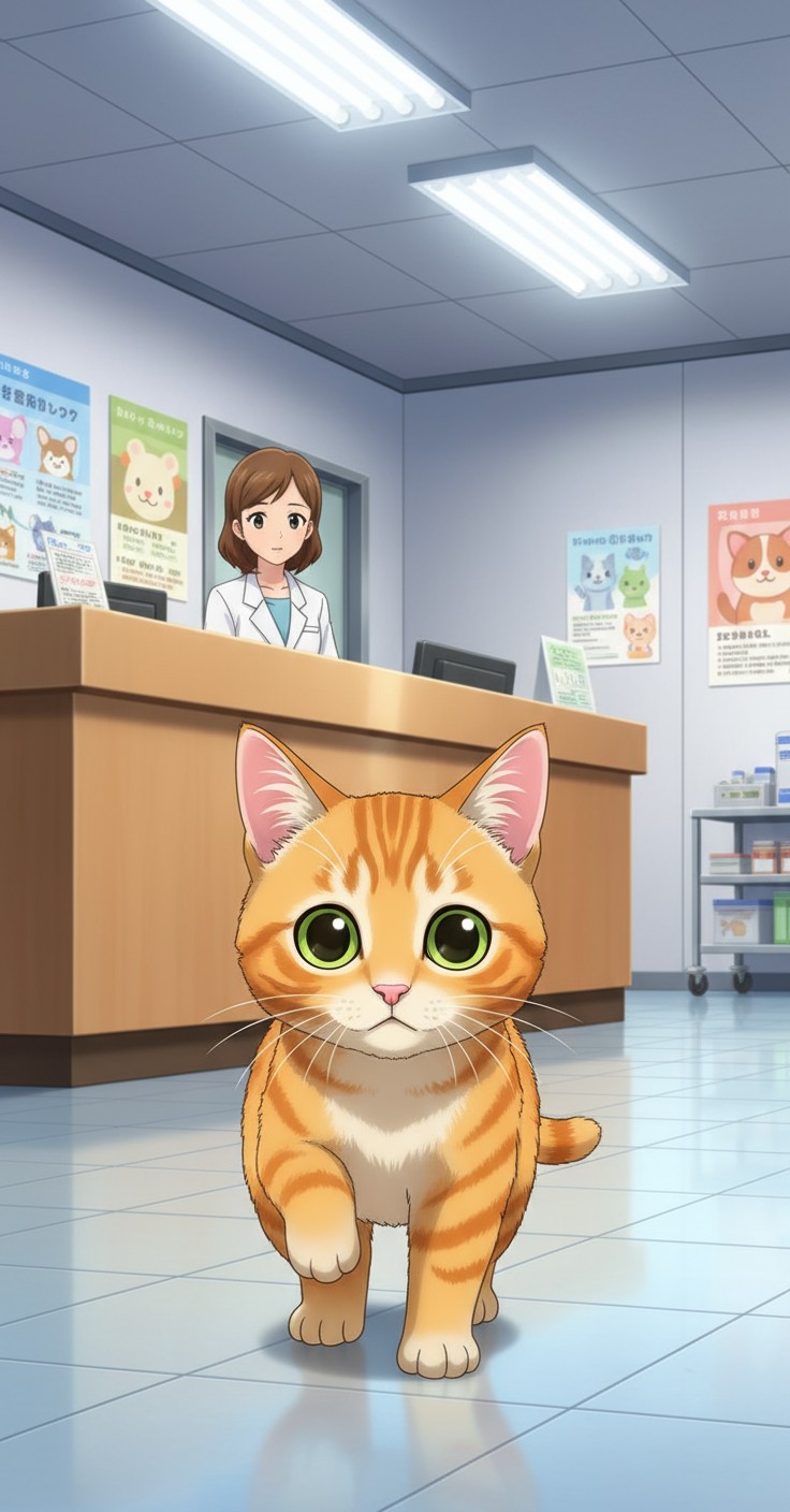 Kucing Pincang di Rumah Sakit Hewan