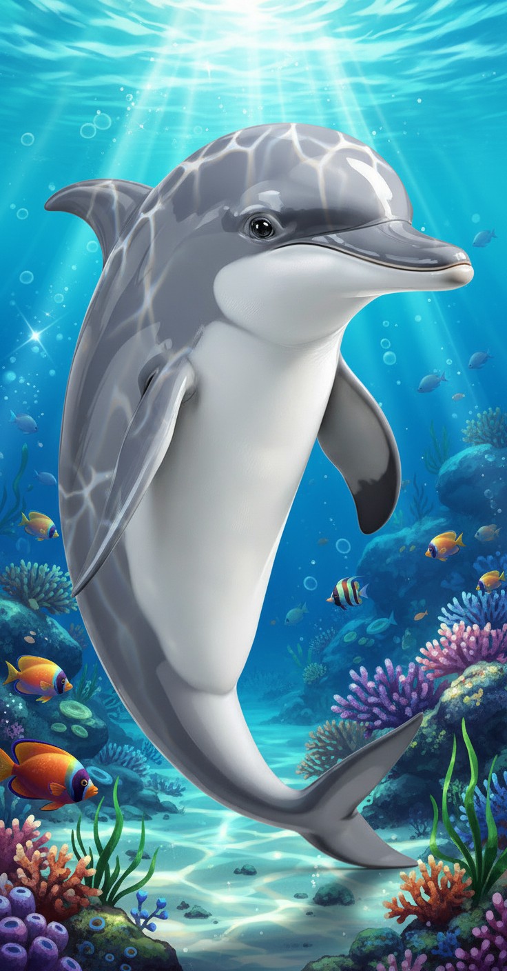 Melody the Music-Loving Dolphin 🎶🐬