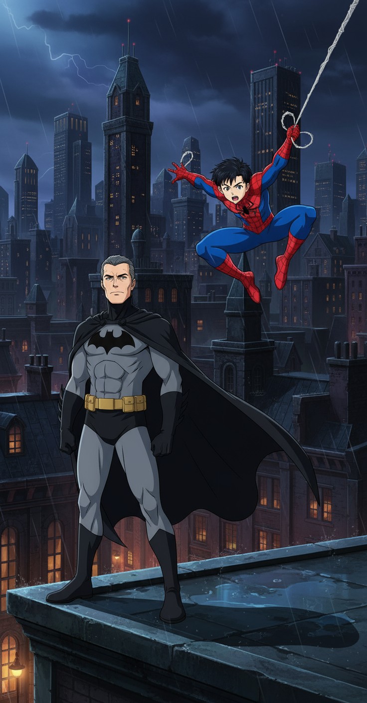 Batman vs Spiderman: Epic Showdown in Gotham City