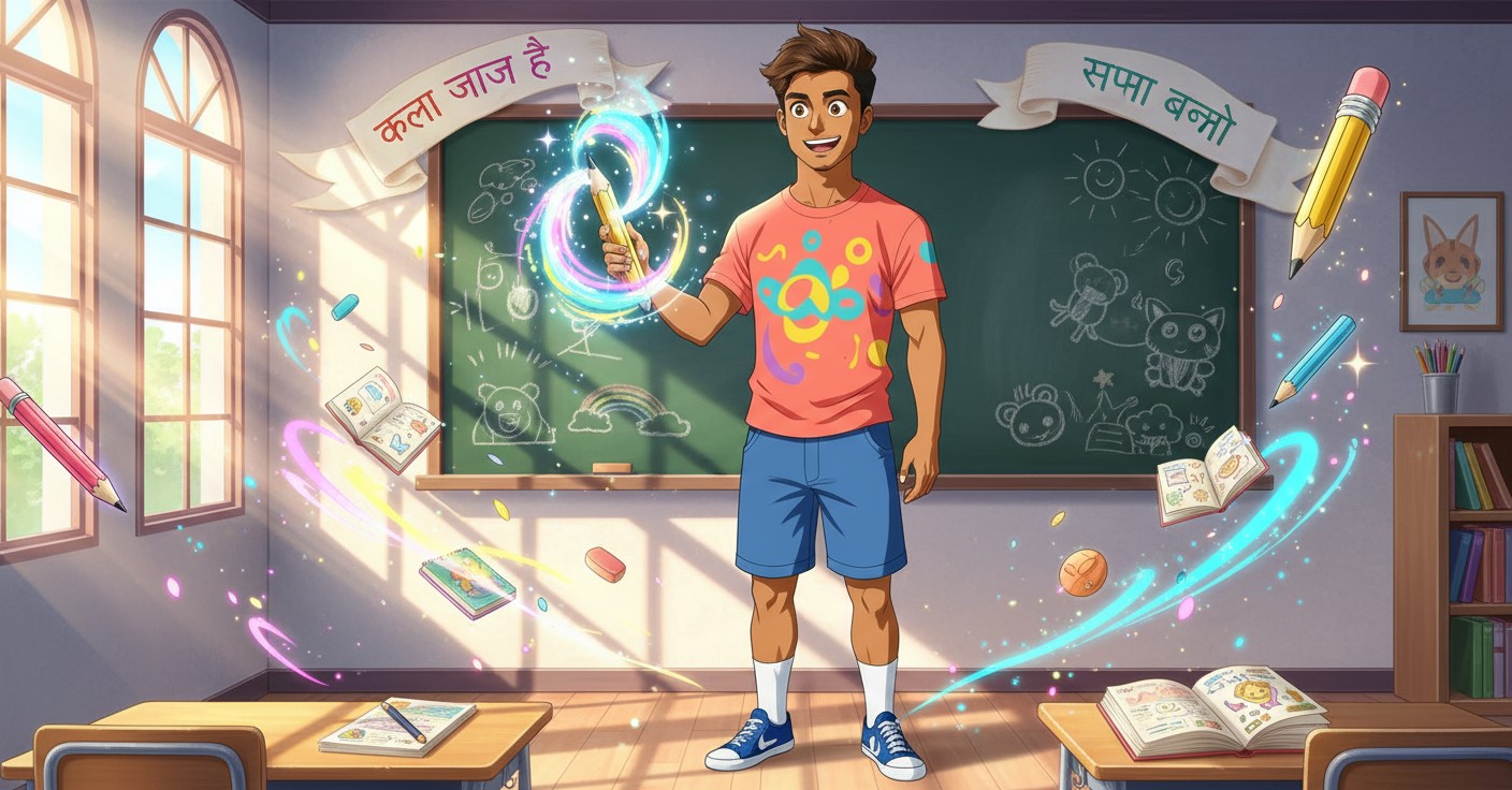चंटू और जादुई पेंसिल: ईमानदारी की कहानी