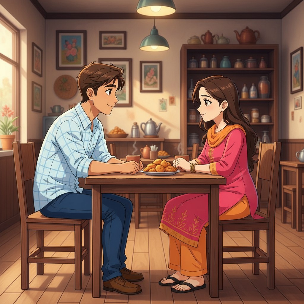 पकोड़ों का प्यार: राजू और पिंकी की रोमांटिक कहानी