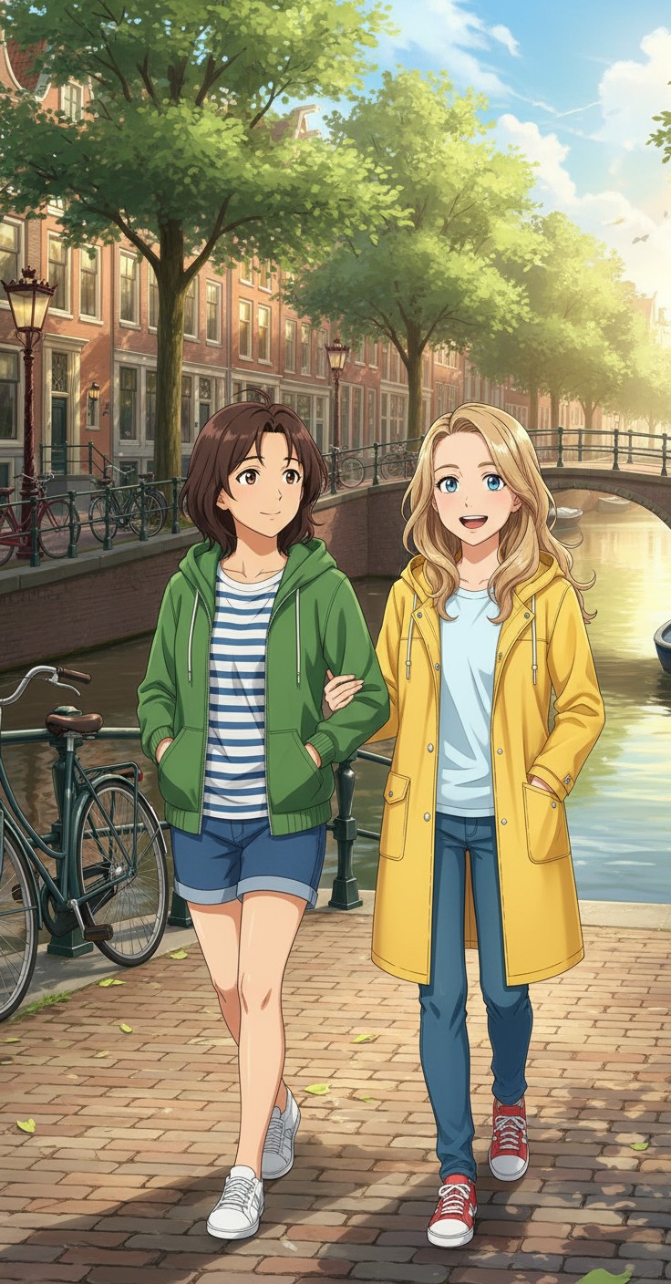 Waffles and Wonders: A Day in Amsterdam with Sofi and Juju
