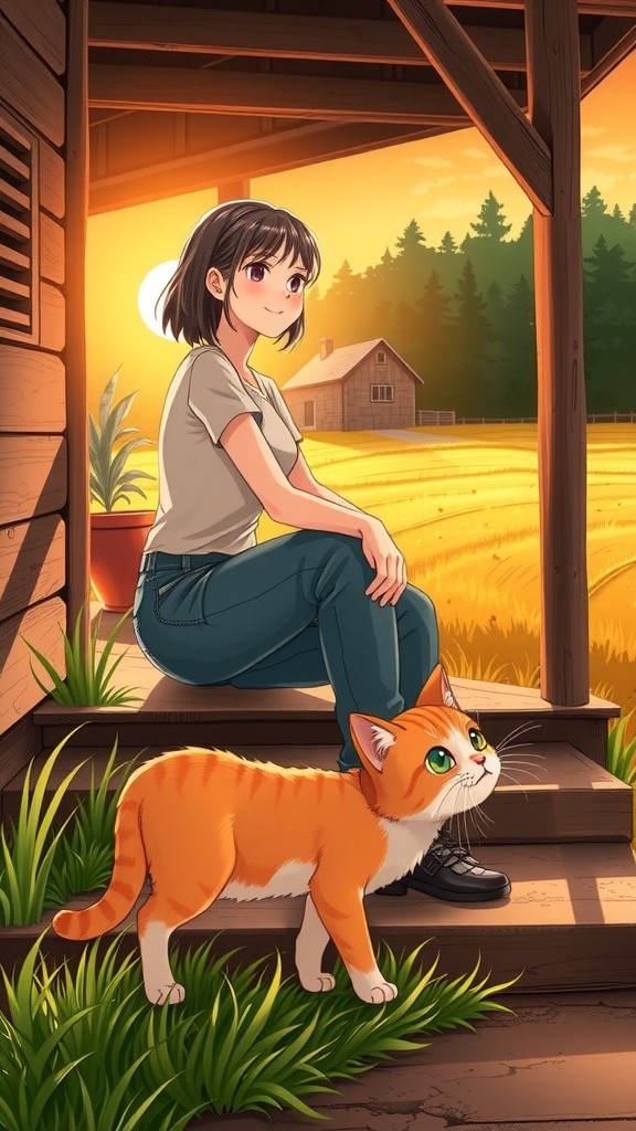 Ellie and Her Feline Friends: A Farm Adventure