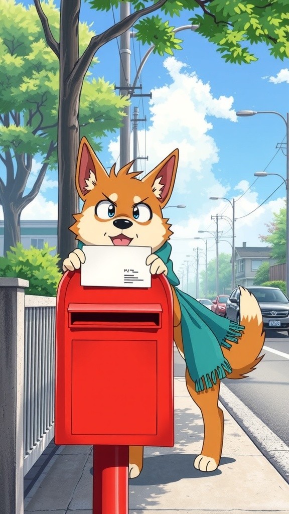 A Golden Retriever's Mailbox Adventure