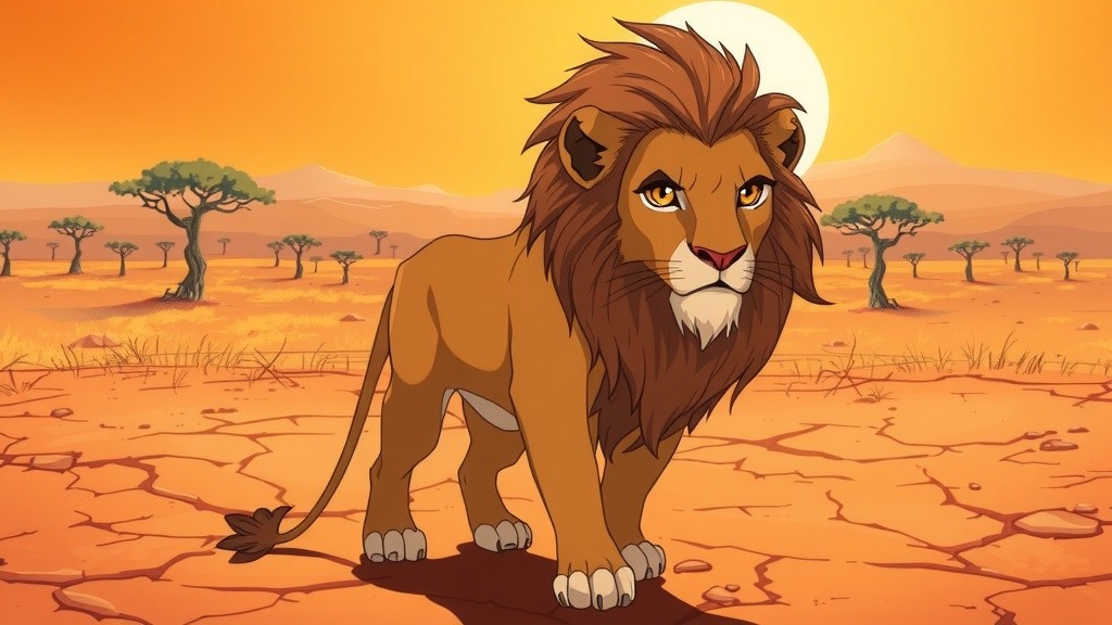 The Thirsty Lion's Trap