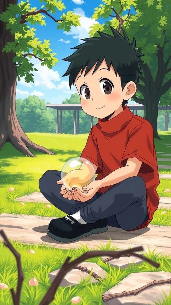 The Enchanted Orb and the Dance of Butterflies