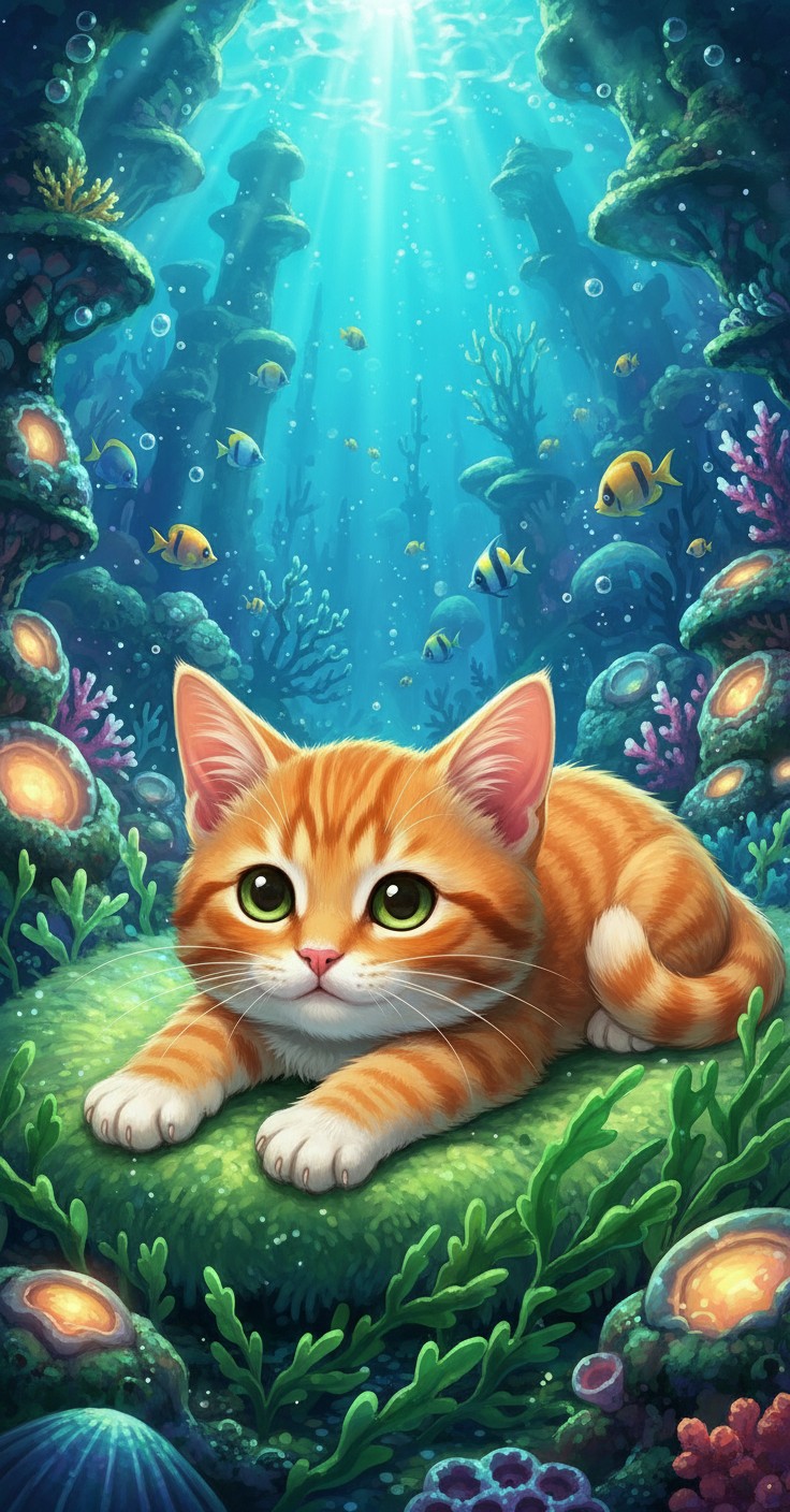 Secrets Beneath the Waves: The Pirate Cat and the Mermaid Princess