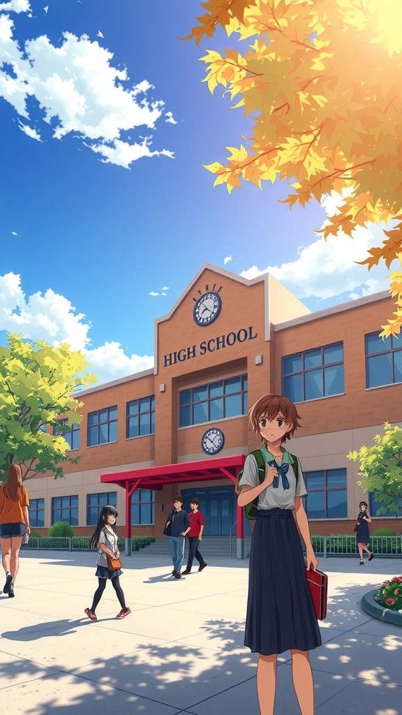 Pertemuan Dela dan Zusaki di Sekolah