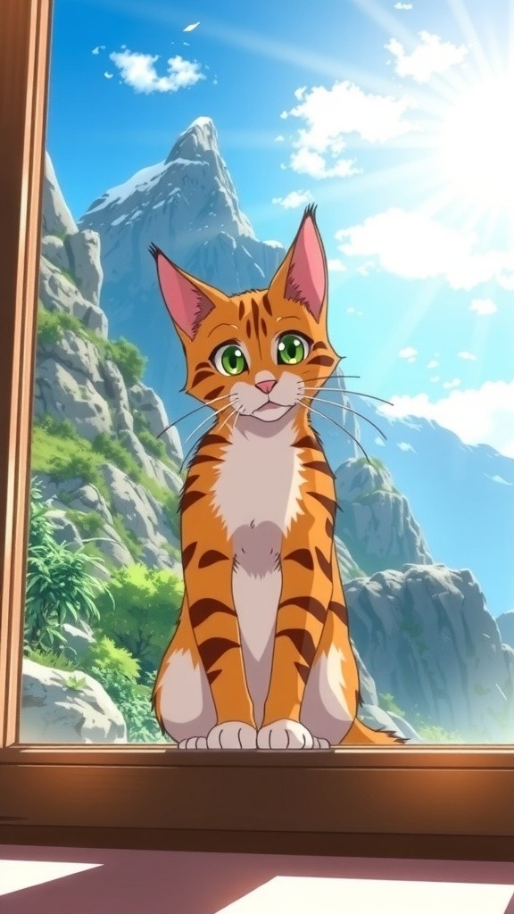 Cat Climbs Mountain and Falls