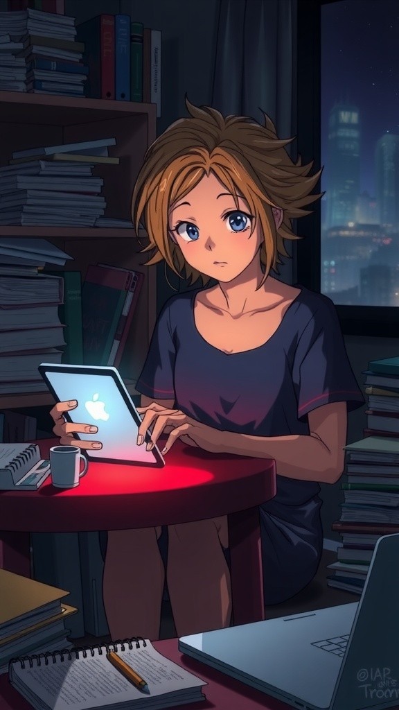 سارة والتطبيق السحري: رحلة تنظيم الدراسة