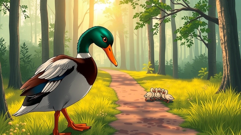 The Devoted Mother Duck