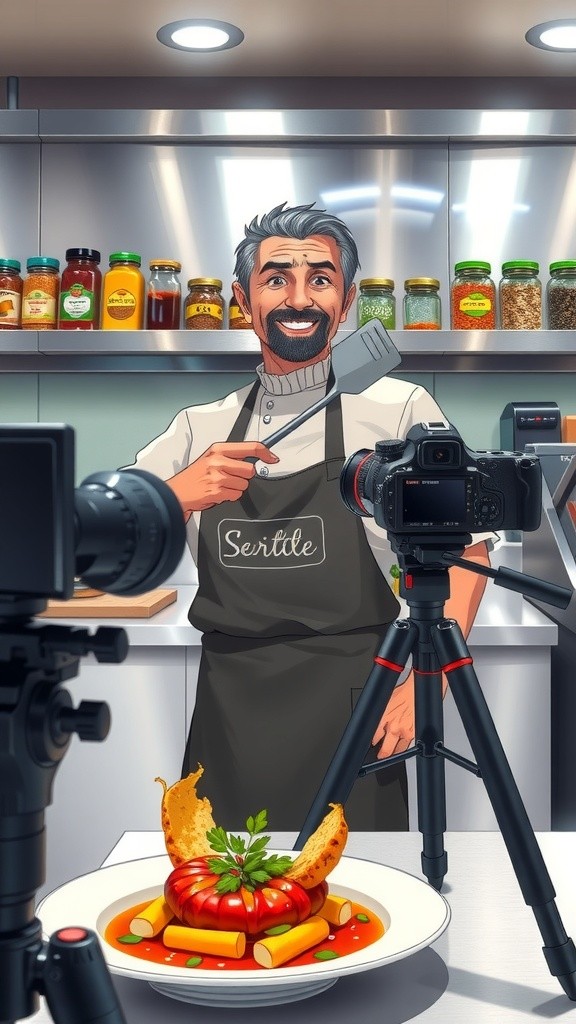 Glittering Culinary Chaos: A Chef’s Sparkly Disaster