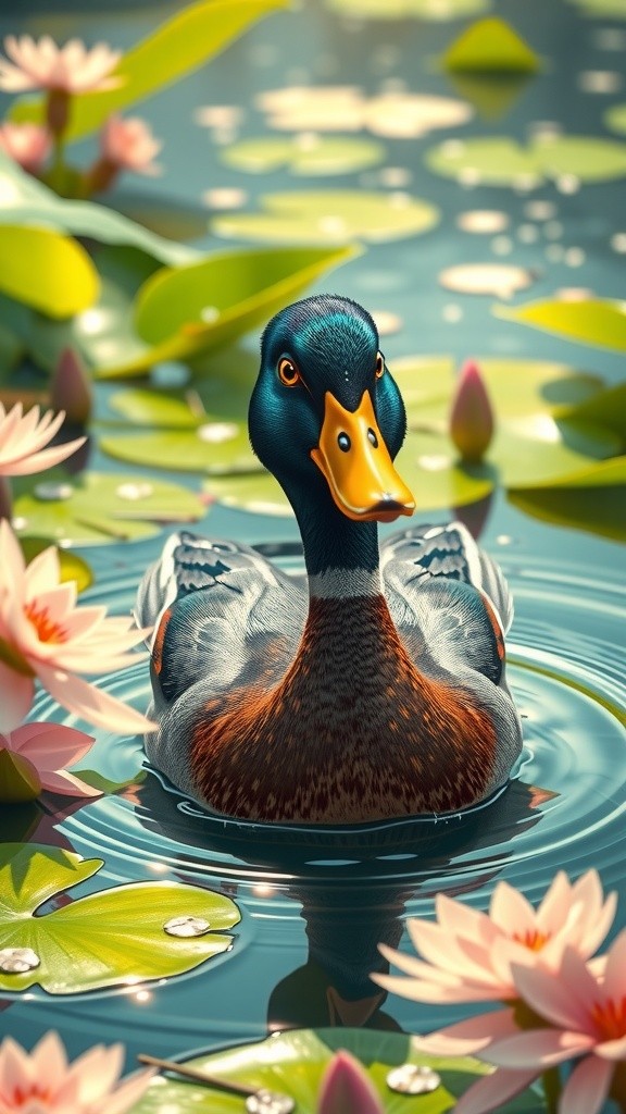 The Adventure of the Fluffy Feather: A Duckling's Journey