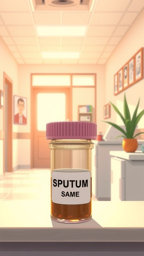 Transporting Sputum Samples in a Cool Box (2-8C) to the Laboratory