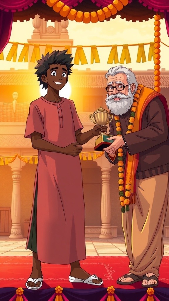 बिरजू की बुद्धिमत्ता का इनाम