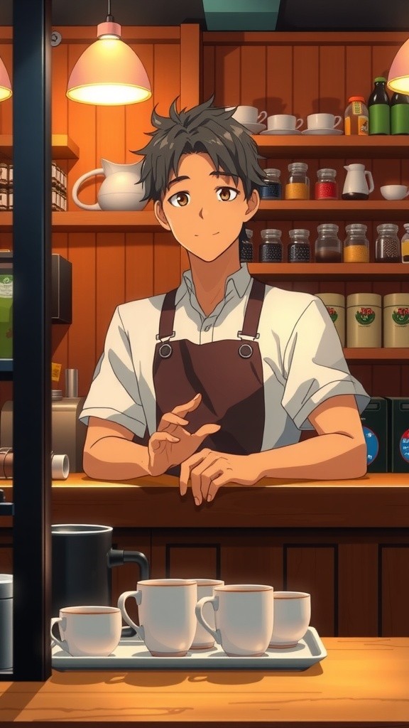 Au café : Commande de café