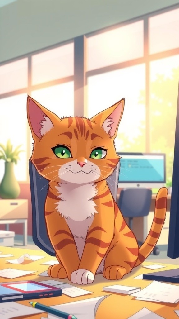 Cat Manager Scolds Late Employees
