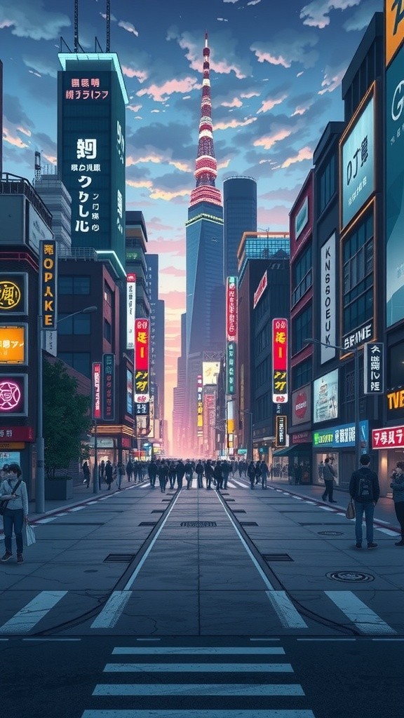 Revolutionary Cyberpunk Street Art in Future Tokyo