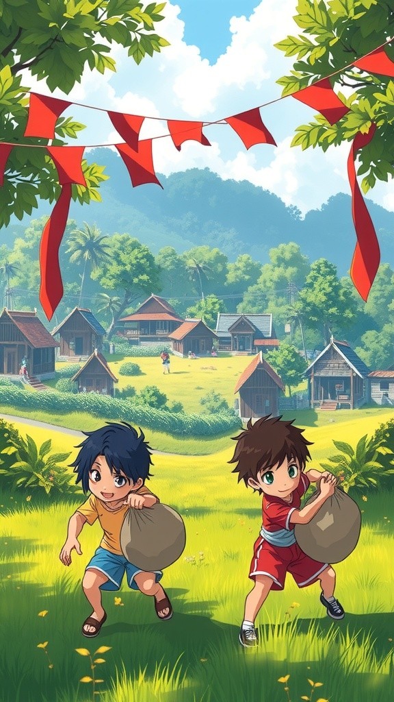 Lomba Lari Karung Curang: Kakek Pakai Roda!