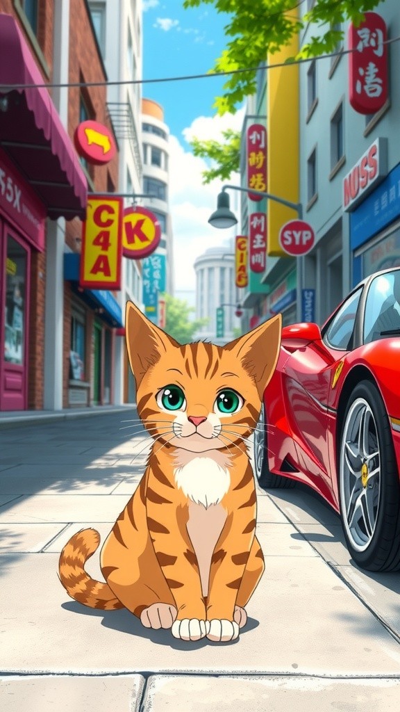 Kucing Orange Ditilang Polisi, Tancap Gas!