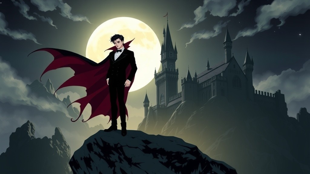The Allure of Dracula: A Tale of Sharp Features and Dark Elegance