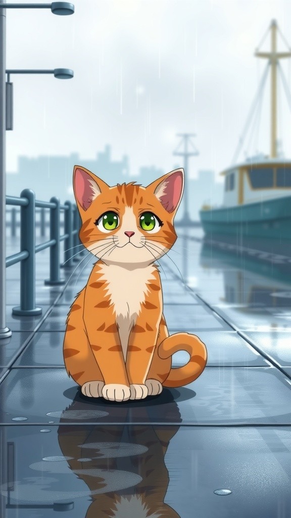 Kucing Terjebak dan Diselamatkan