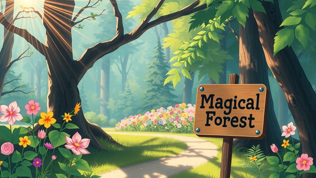 Bella's Alphabet Adventure in the Magical Forest