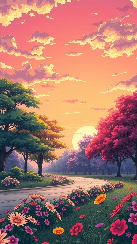 Anjing Terbang Menggunakan Balon di Sunset Indah